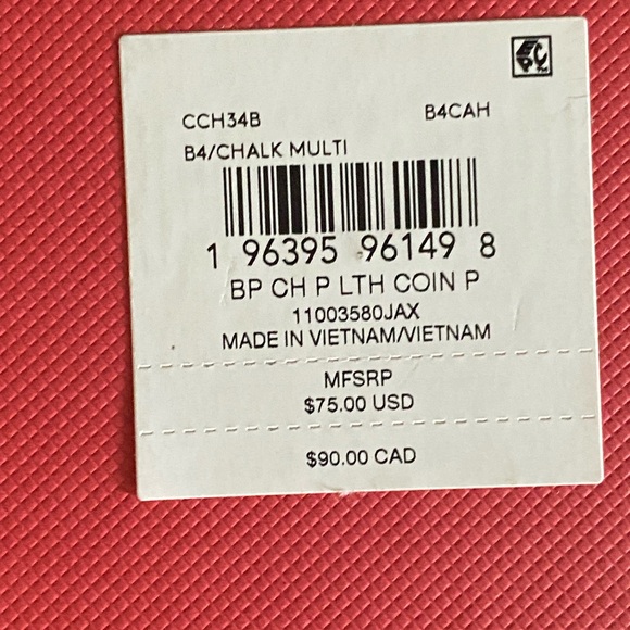 Coach Heart Coin Purse with Cherry Design NWT - Picture 9 of 10